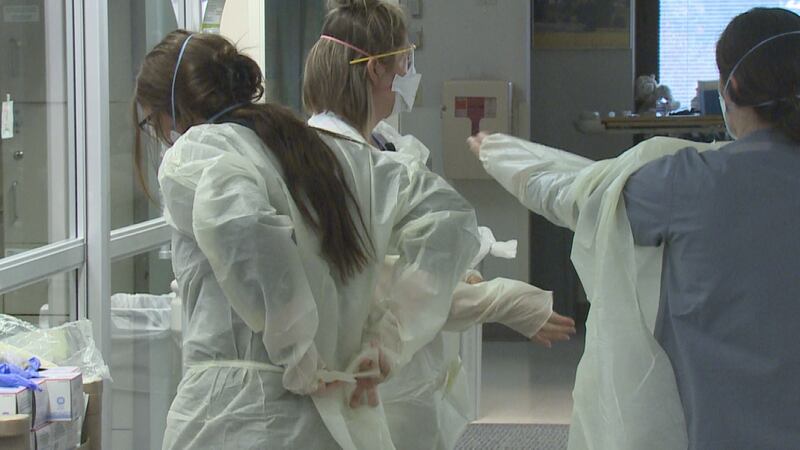 Frontline healthcare workers continue to show up and care for severe covid patients each day...