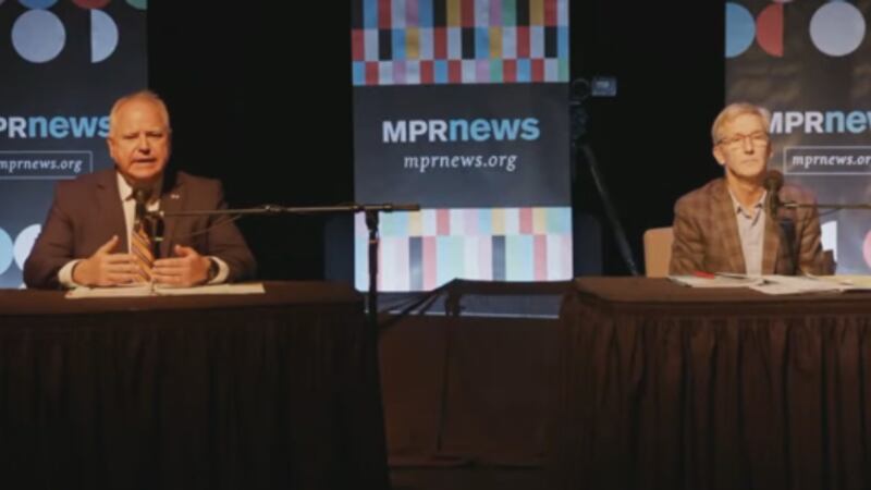 Governor Tim Walz and Scott Jensen participate in final MN gubernatorial debate of the campaign.
