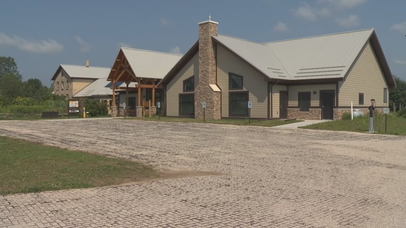 $1.6 million dollar Woodland Dunes Nature Center includes several green features, including...