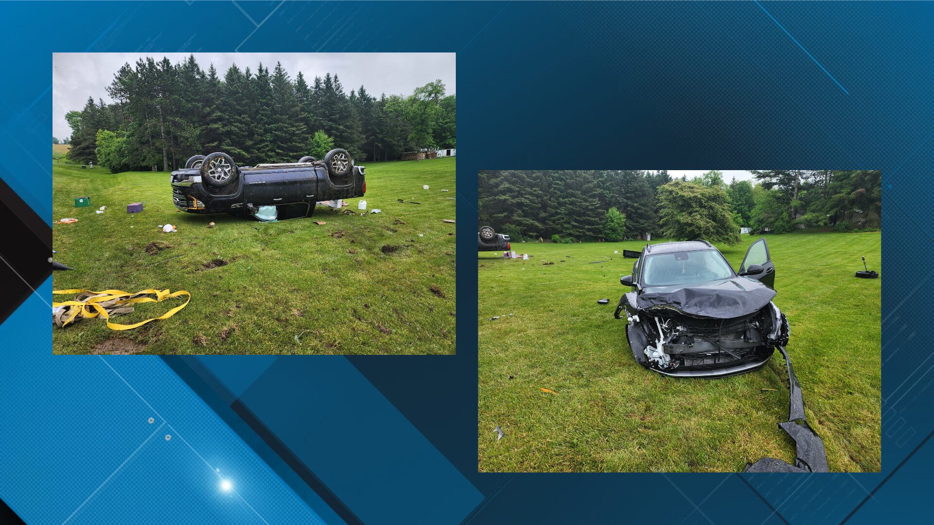 2 people injured in rollover crash - Vimarsana News