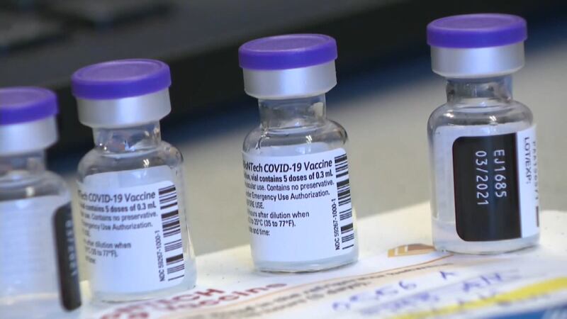 Pictured is the COVID-19 vaccine.