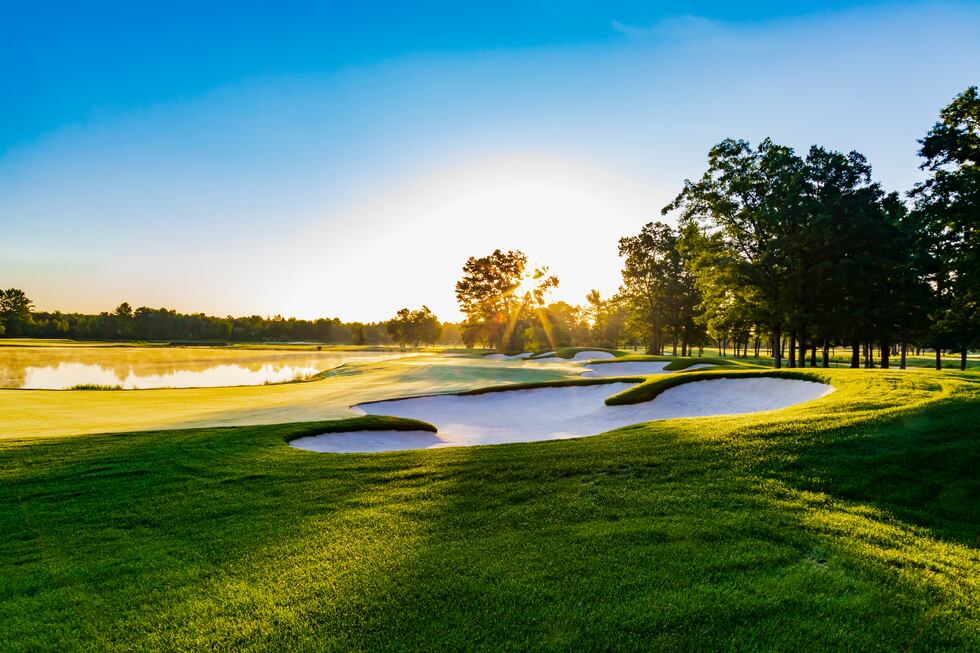 The 5th hole at SentryWorld in Stevens Point, Wisconsin.