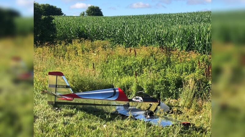 One person was hurt after their aircraft crashed in Pierce County, Wisconsin on Friday, July...