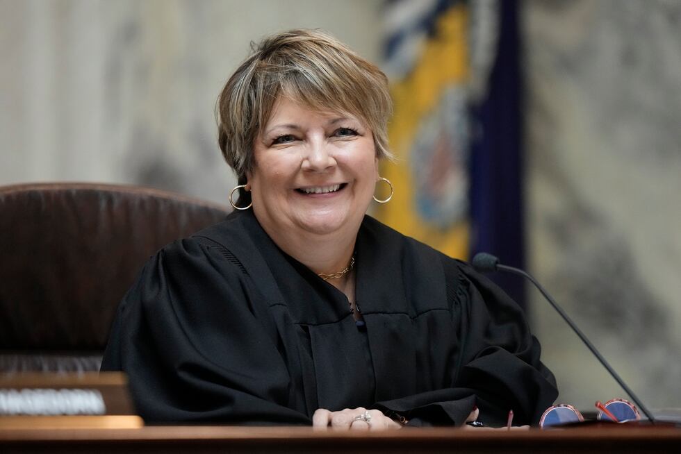 Wisconsin Supreme Court Justice Janet Protasiewicz, who is being targeted for possible...
