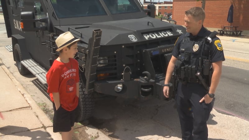 Young Isaiah Pena dreams of being on a SWAT team one day
